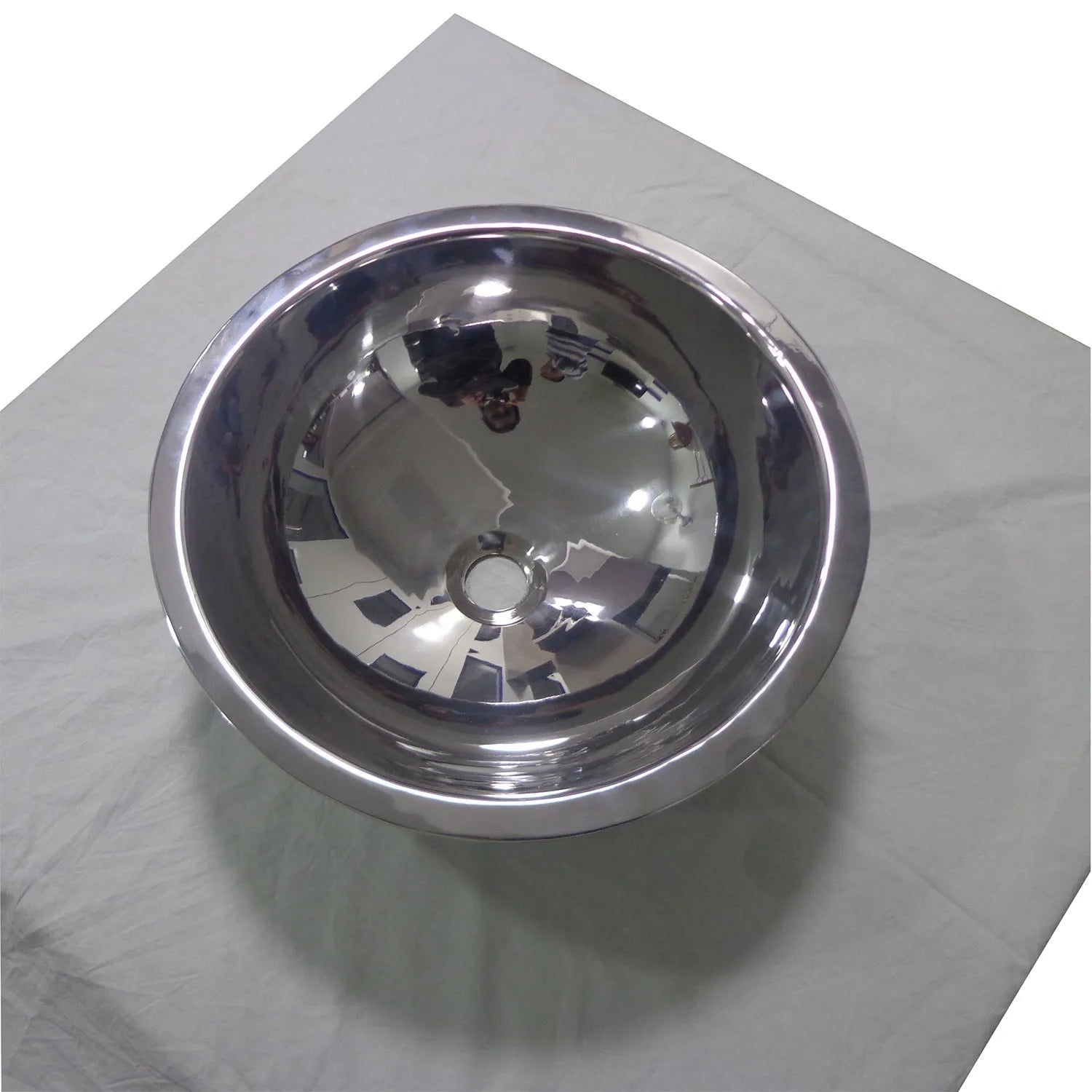 Coppersmith Creations Double Wall Steel Sink in Shiny Finish