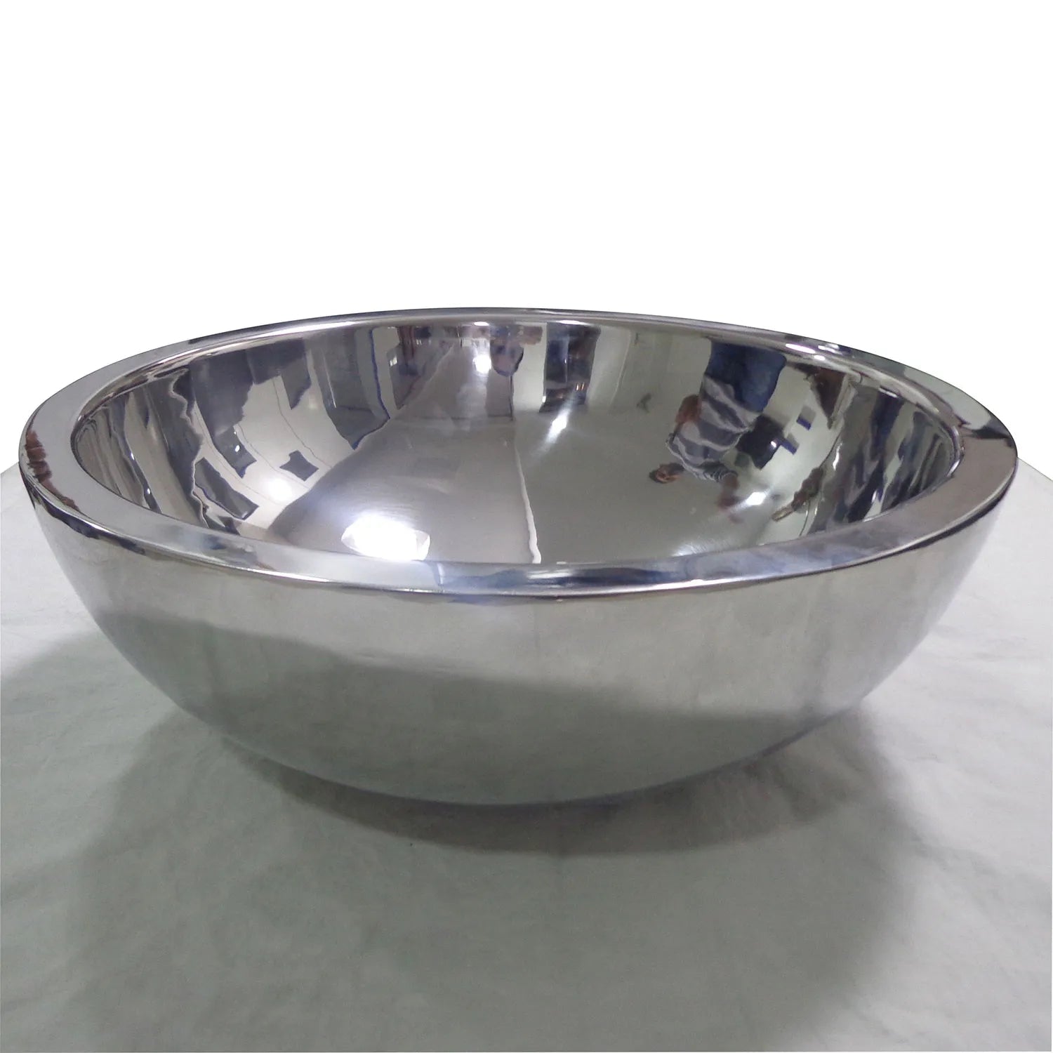 Coppersmith Creations Double Wall Steel Sink in Shiny Finish
