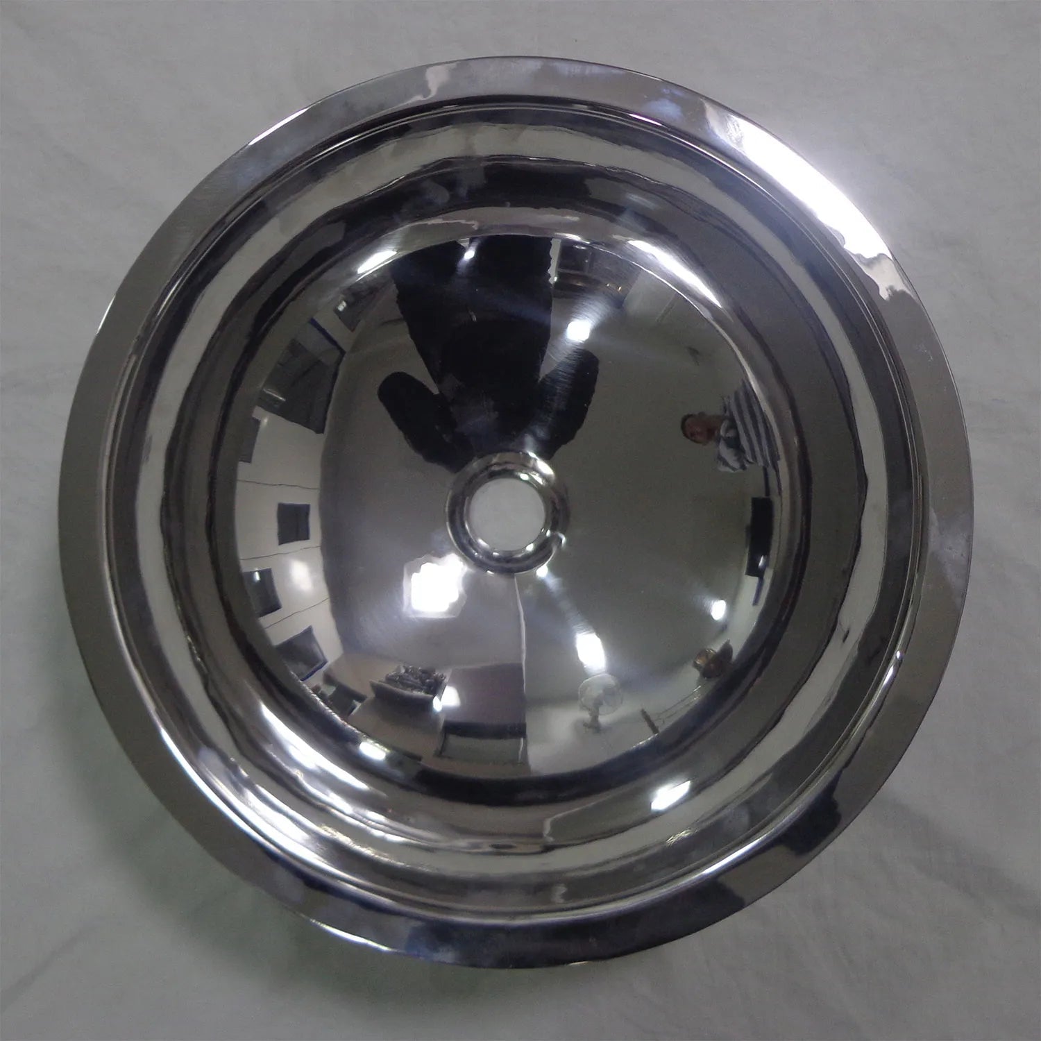 Coppersmith Creations Double Wall Steel Sink in Shiny Finish