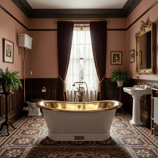 Coppersmith Creations Freestanding Brass Bathtub with Polished Smooth Brass Inside & Matte White Outside in White