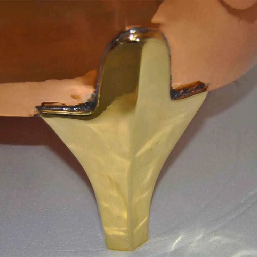 Coppersmith Creations Full Copper Finish Brass Legs Bathtub in Copper