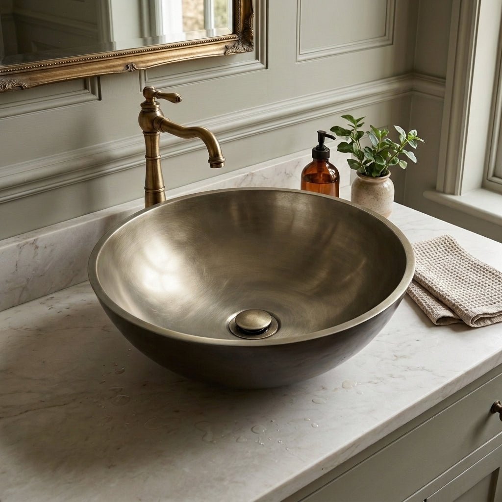 Coppersmith Creations Heritage Cast Bronze Sink 5 Signature Designs in Basilius