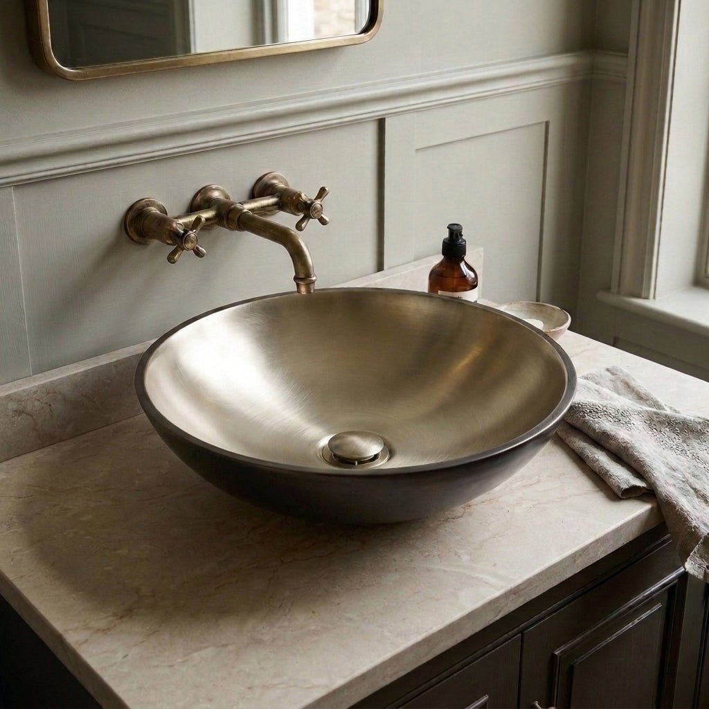 Coppersmith Creations Heritage Cast Bronze Sink 5 Signature Designs in Basilius