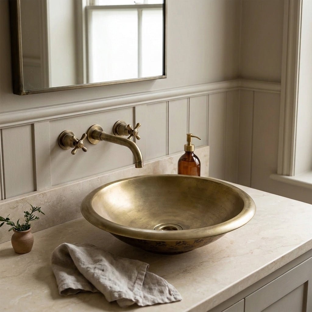 Coppersmith Creations Heritage Cast Bronze Sink 5 Signature Designs in Basilius