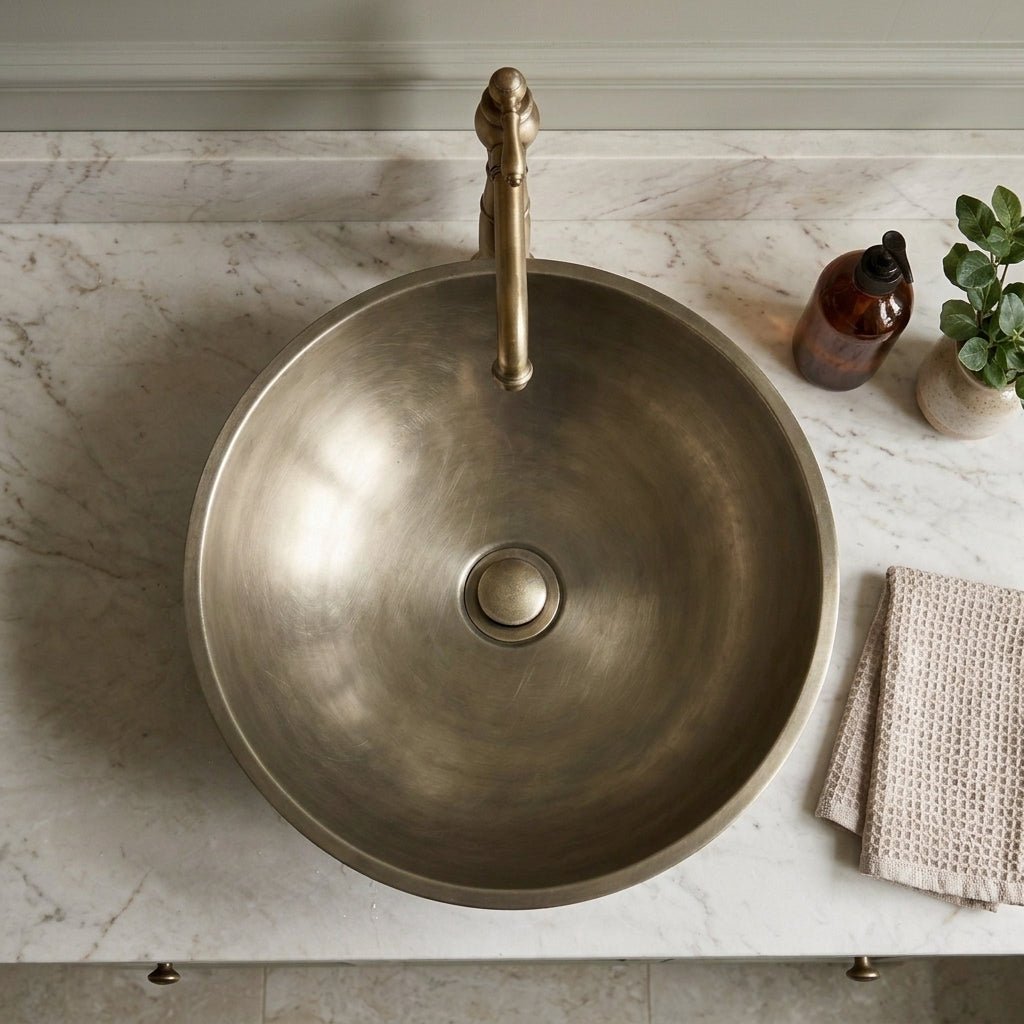 Coppersmith Creations Heritage Cast Bronze Sink 5 Signature Designs in Basilius