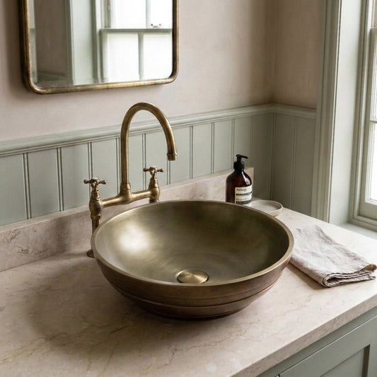 Coppersmith Creations Heritage Cast Bronze Sink 5 Signature Designs in Basilius