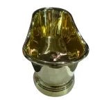 Coppersmith Creations Rolled Pipe Top Full Polished Brass Bathtub in Brass