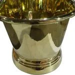 Coppersmith Creations Rolled Pipe Top Full Polished Brass Bathtub in Brass