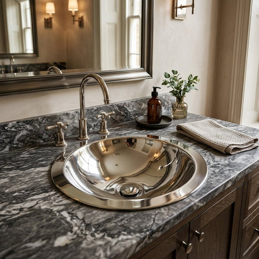 Coppersmith Creations Stainless Steel Sink Nickel Finish in
