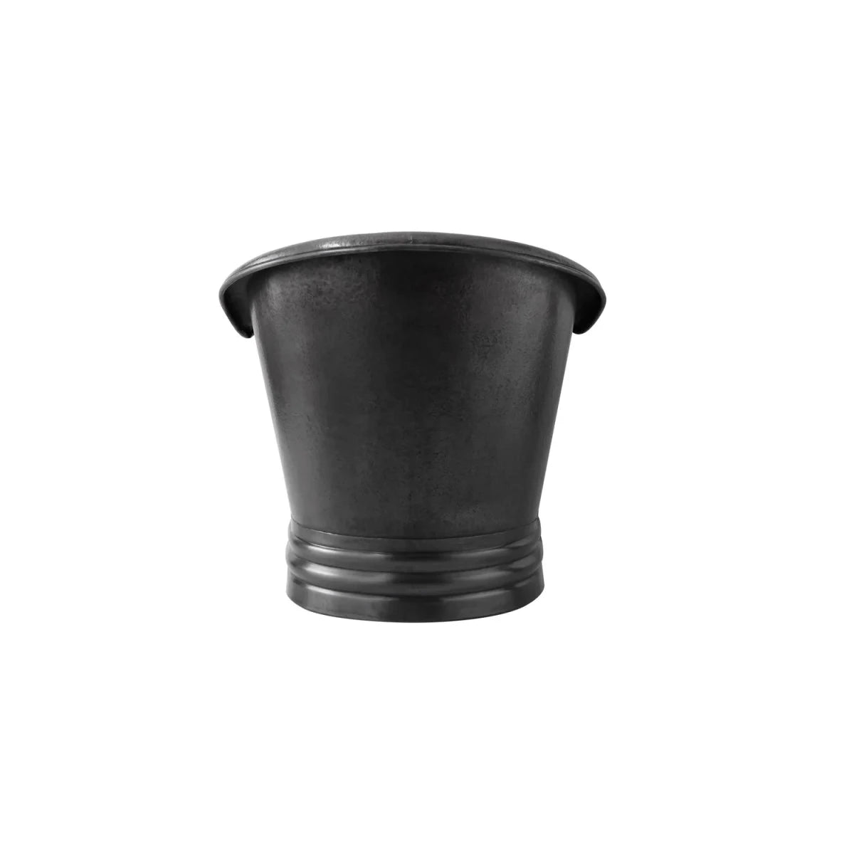 Coppersmith Hammered Charcoal Dark Antique Copper Tub in Charcoal Black