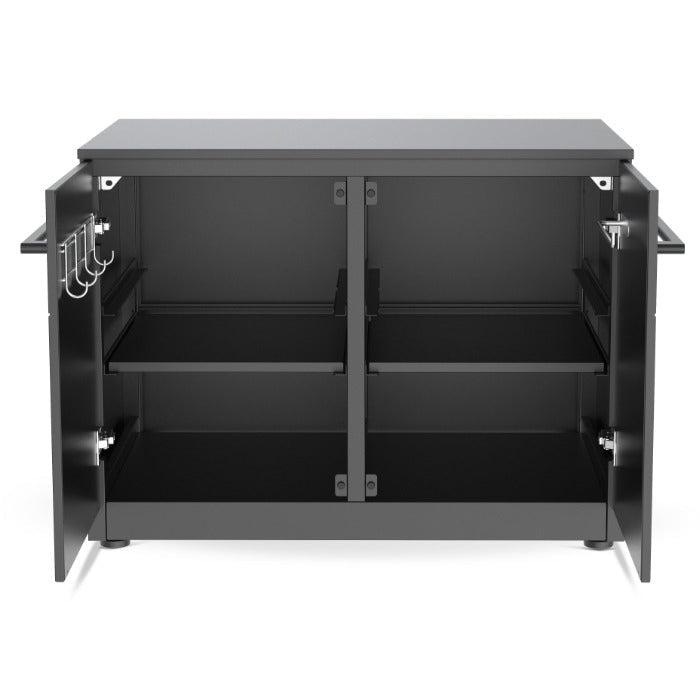 Cozze® Elements Outdoor Kitchen 90 with Steel Worktop in Black