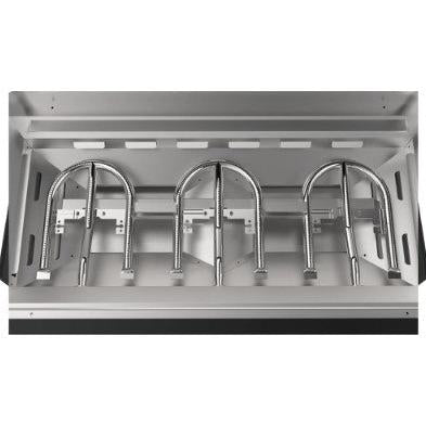 Cozze® G - 800 Gas Plancha with Lid and 3 Burners - 7.5 kW in Black with Stainless Steel
