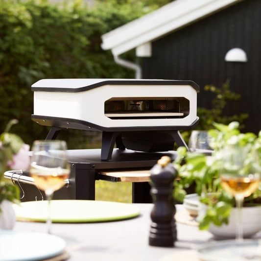 Cozze® Electric Pizza Oven with Pizza Stone - pizza oven - Ice Cold Spice | 13" Black & White