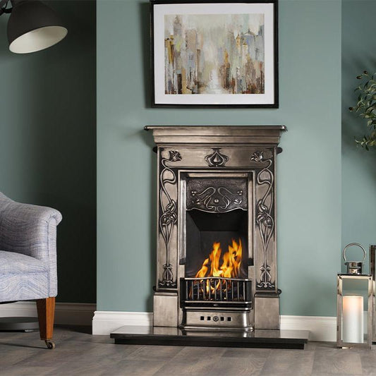 Carron Crocus Cast Iron Combination Fireplace - fireplace - Ice Cold Spice | Full Polish H100 x W71