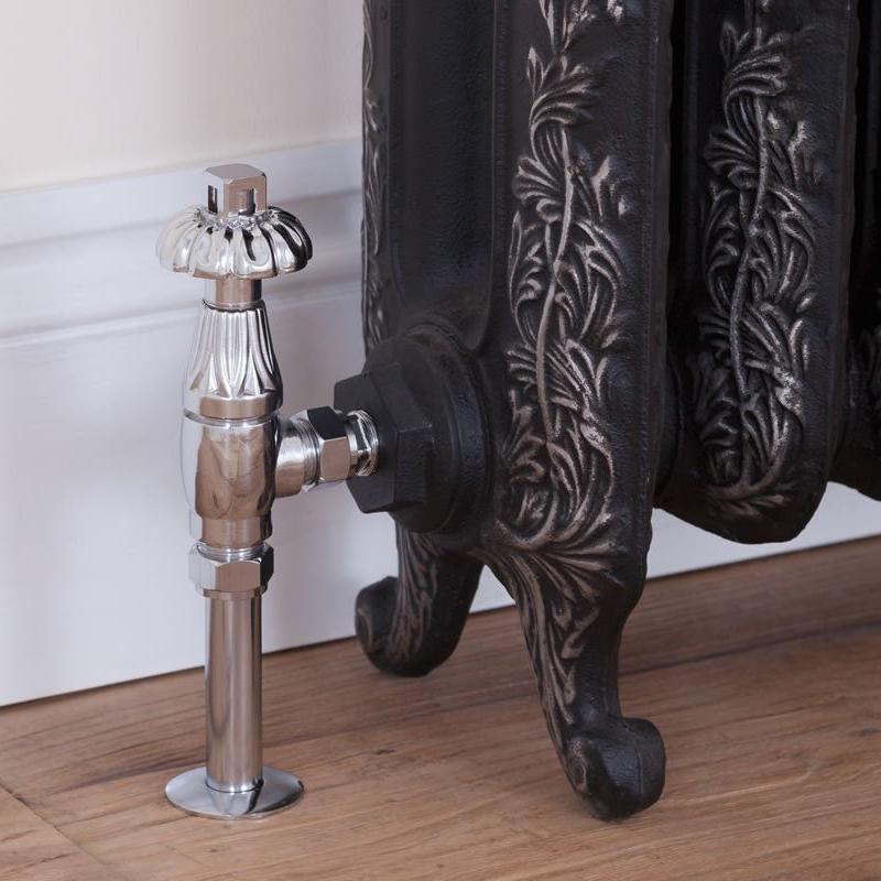 Carron Crocus Wheel 15mm Inlet Thermostatic Radiator Valve - valves - Ice Cold Spice | Chrome 15mm