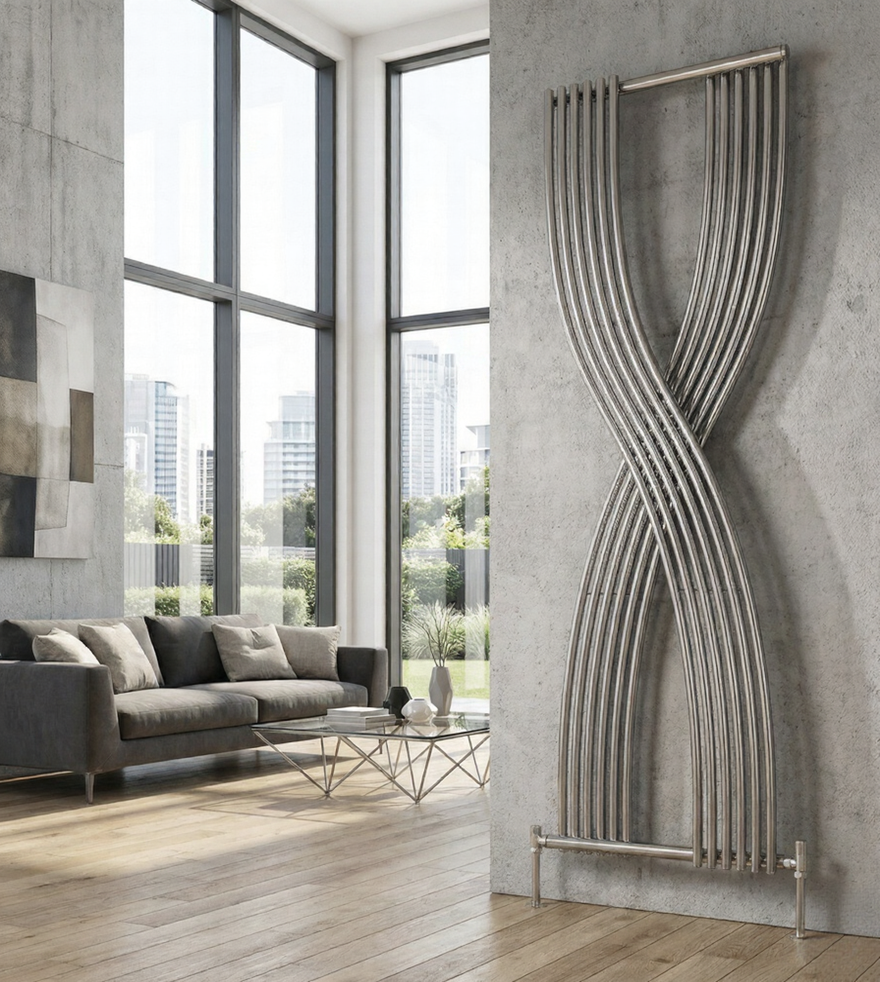 Reina Dimaro Vertical Modern Designer Radiator 1760H x 620W | 3 colours, 1 size