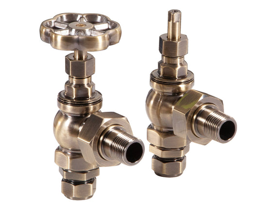 Carron Daisy Wheel 15mm Inlet Manual Radiator Valve