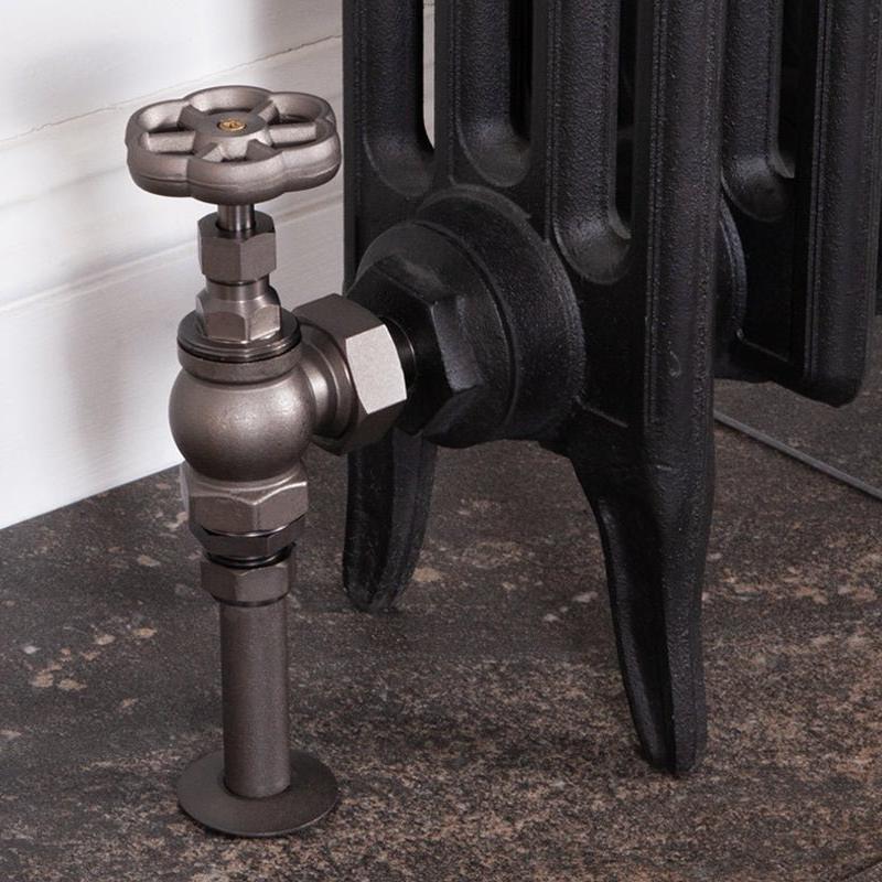 Carron Daisy Wheel 15mm Inlet Manual Radiator Valve - valves - Ice Cold Spice | Pewter 15mm