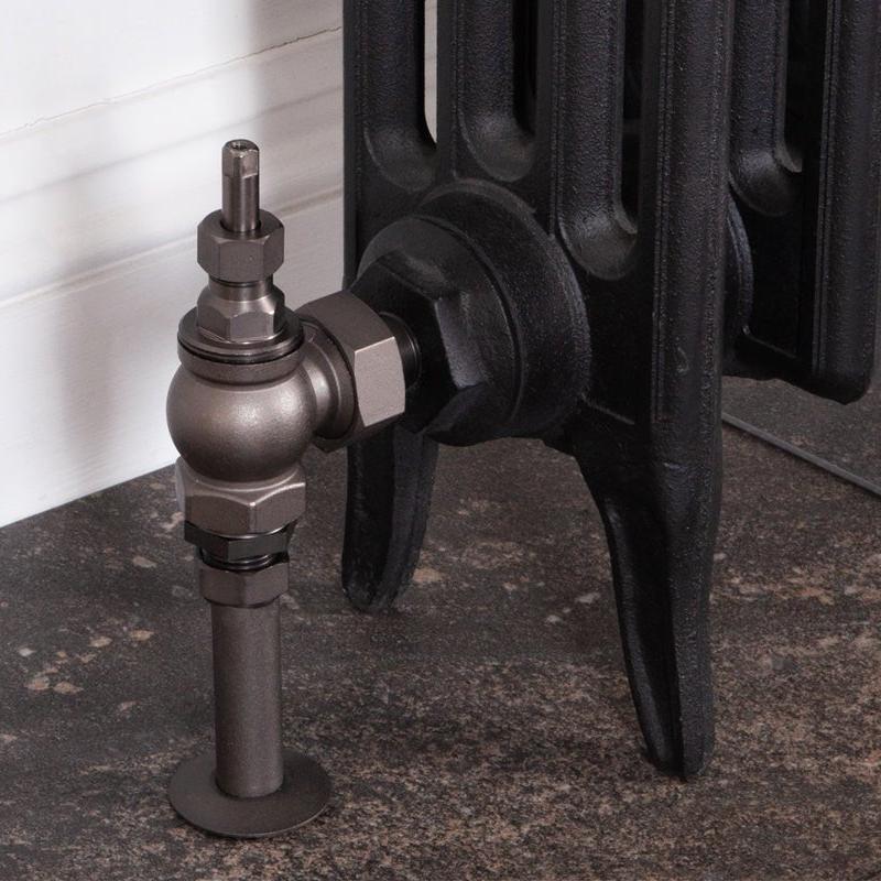 Carron Daisy Wheel 15mm Inlet Manual Radiator Valve - valves - Ice Cold Spice | Pewter 15mm