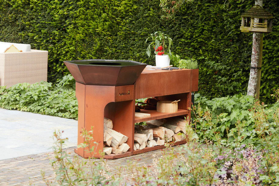 Barbecook Nestor Island in Corten Steel