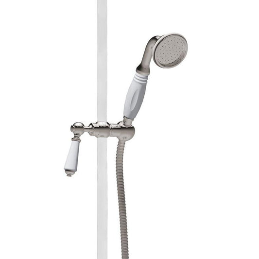 Hurlingham Nickel Diverter & Handset For Slider - Ice Cold Spice | Nickel