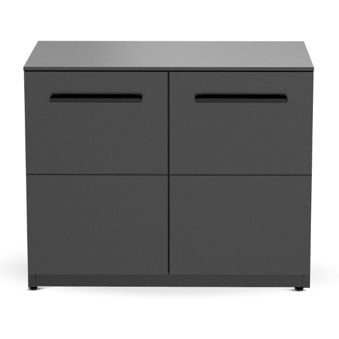 Cozze® Elements Outdoor Kitchen 110 with Doors and Worktop - pizza oven - Ice Cold Spice | Black