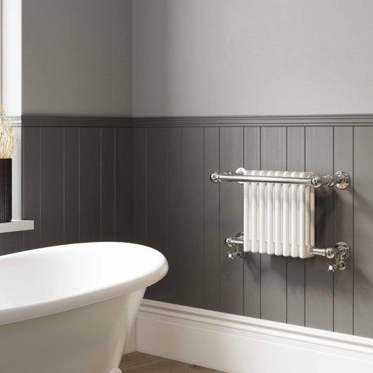 DQ Ashill Wall Mounted Traditional Towel Rail in 505H x 500W