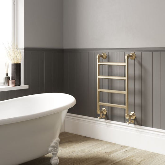 DQ Cantley Traditional Heated Towel Rail in 836H x 550W