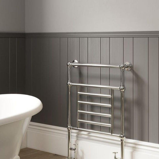 DQ Cranwich Floor Mounted Traditional Towel Rail in 952H x 685W