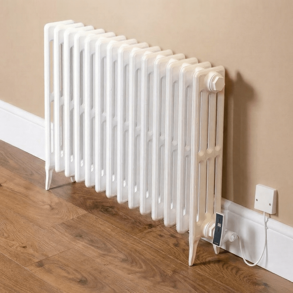 DQ Hawkshaw Electric Horizontal 4 Column Cast Iron Radiator in 460H x 735W