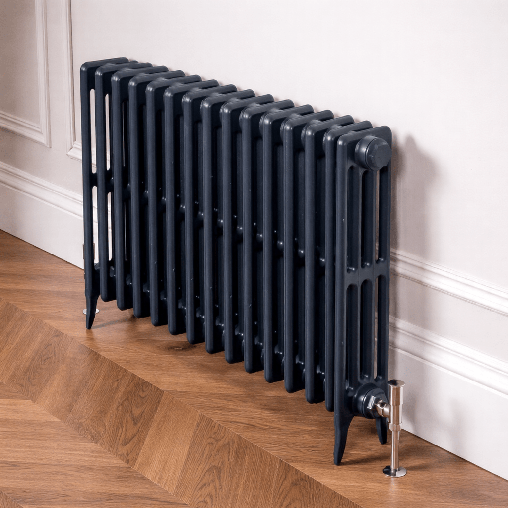 DQ Hawkshaw Horizontal 4 Column Cast Iron Radiator in 460H x 665W