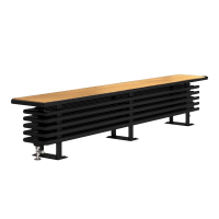 DQ Oak Bench Radiator with Horizontal Columns