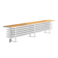 DQ Oak Bench Radiator with Horizontal Columns