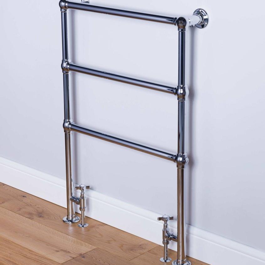 DQ Heating Eastbury Traditional Heated Steel Towel Rail in 952H x 680W