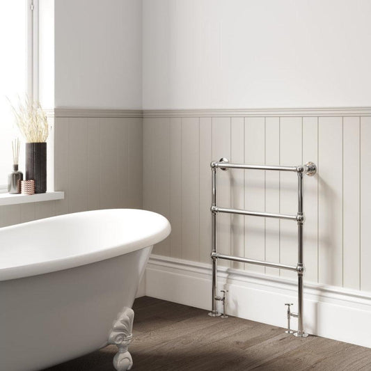 DQ Heating Eastbury Traditional Heated Steel Towel Rail in 952H x 680W