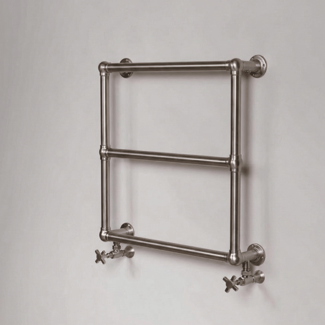 DQ Heating Hungerford Traditional Steel Towel Rail in 685H x 685W