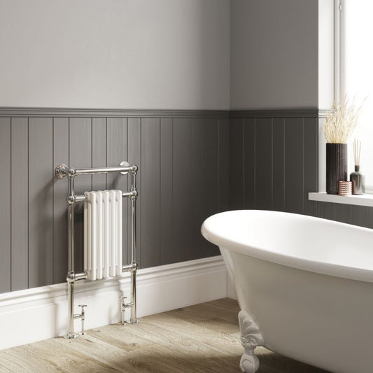 DQ Lynford Floor Mounted Towel Rail in 789H x 500W