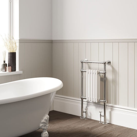 DQ Twyford Traditional Steel Towel Rail in 952H x 500W