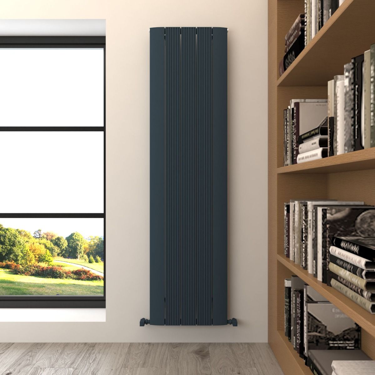 Carisa Dune Tall Wall Mounted Modern Radiator | 2 colours, 3 sizes
