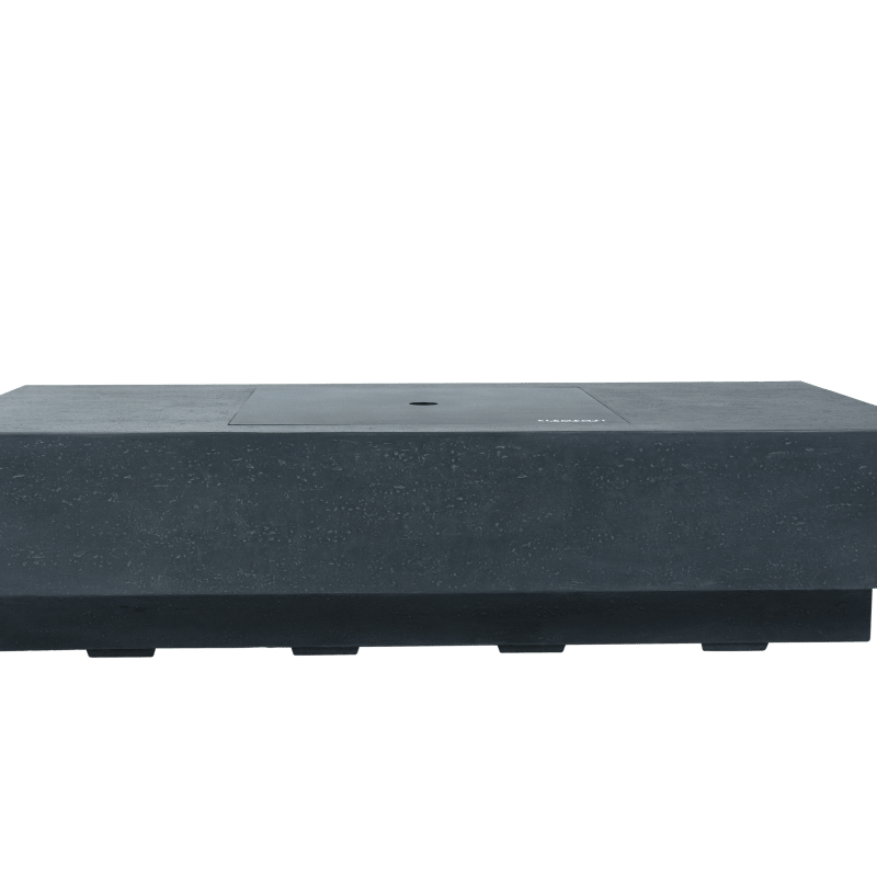 Elementi Cannes Charcoal Concrete Outdoor Fire Table in Propane Gas