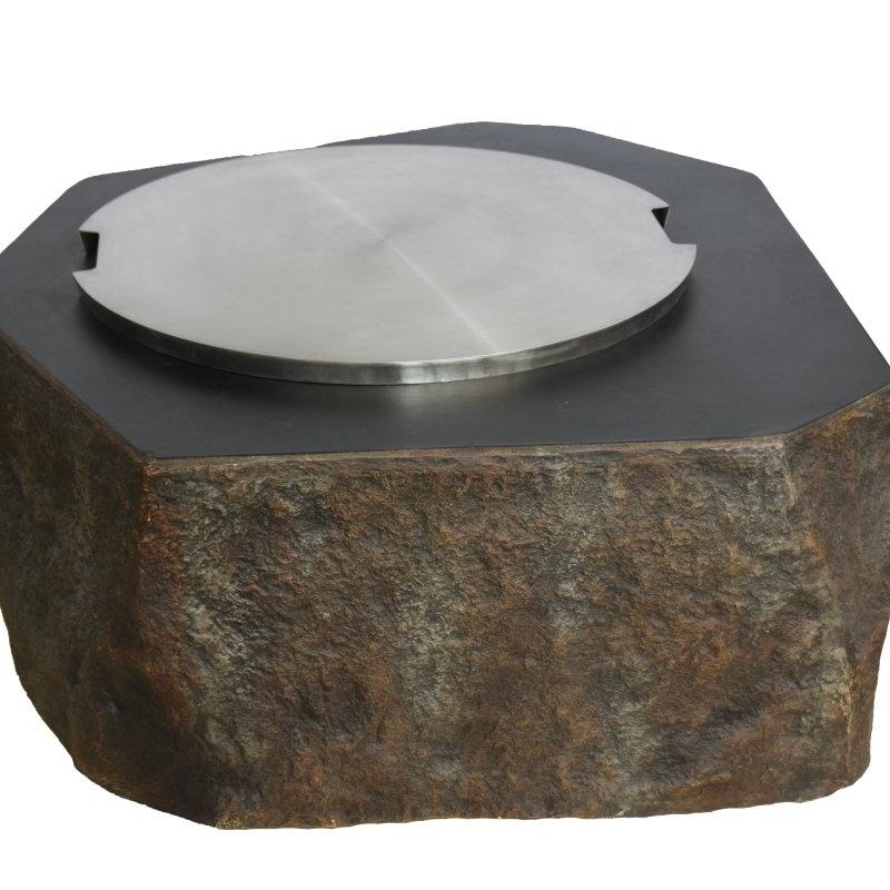 Elementi Columbia Octagonal Outdoor Fire Table in Dark Grey