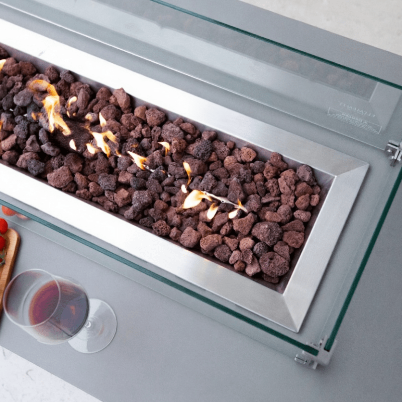 Elementi Granville Concrete Outdoor Fire Table in Propane Gas
