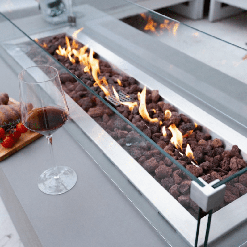 Elementi Granville Concrete Outdoor Fire Table in Propane Gas