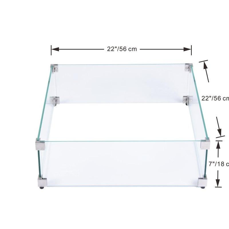 Elementi Large Square Wind Screen in