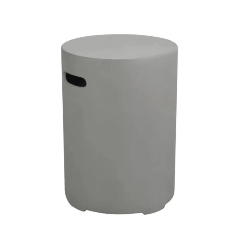 Elementi Light Grey Large Round Outdoor Gas Cover in