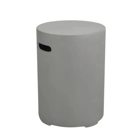 Elementi Light Grey Large Round Outdoor Gas Cover in
