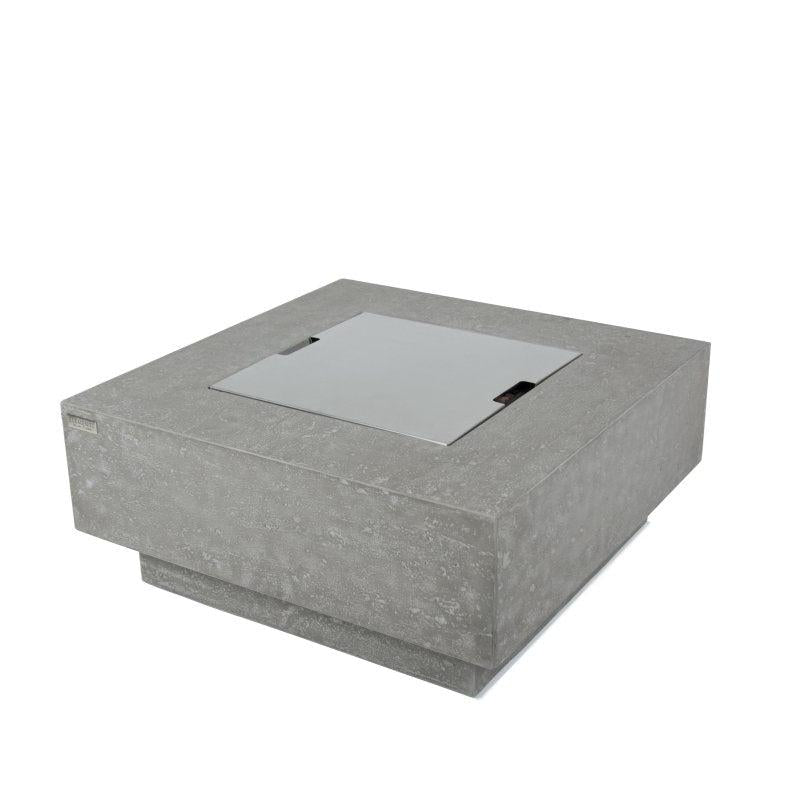 Elementi Manhattan Square Outdoor Fire Table in Propane Gas