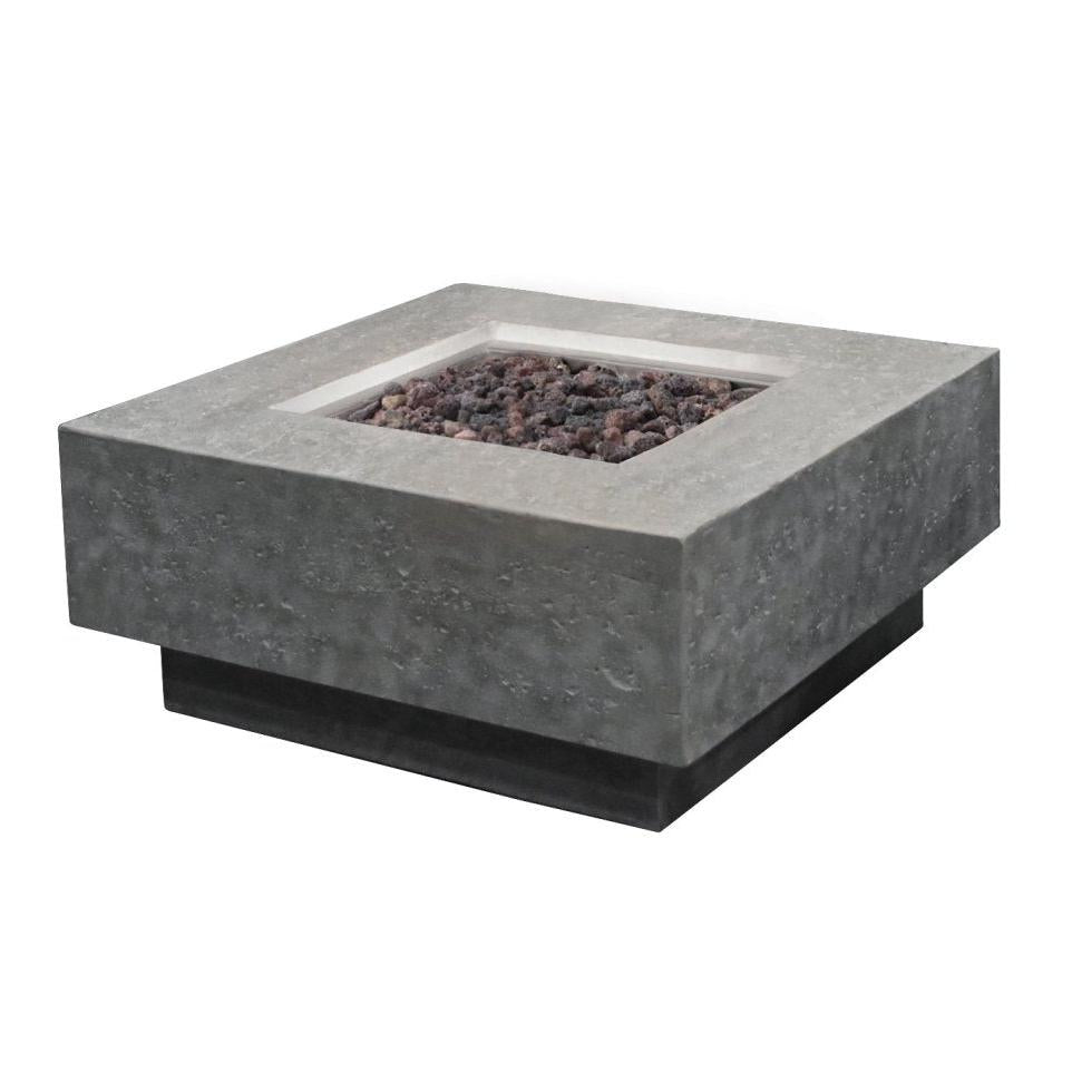 Elementi Manhattan Square Outdoor Fire Table in Propane Gas