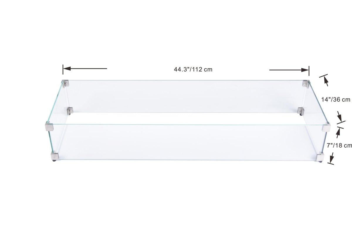 Elementi Rectangular Wind Screen in