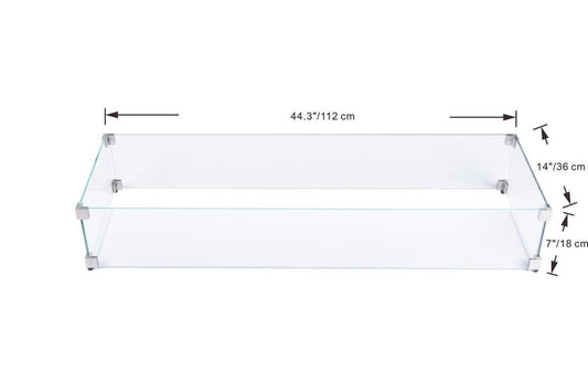 Elementi Rectangular Wind Screen in